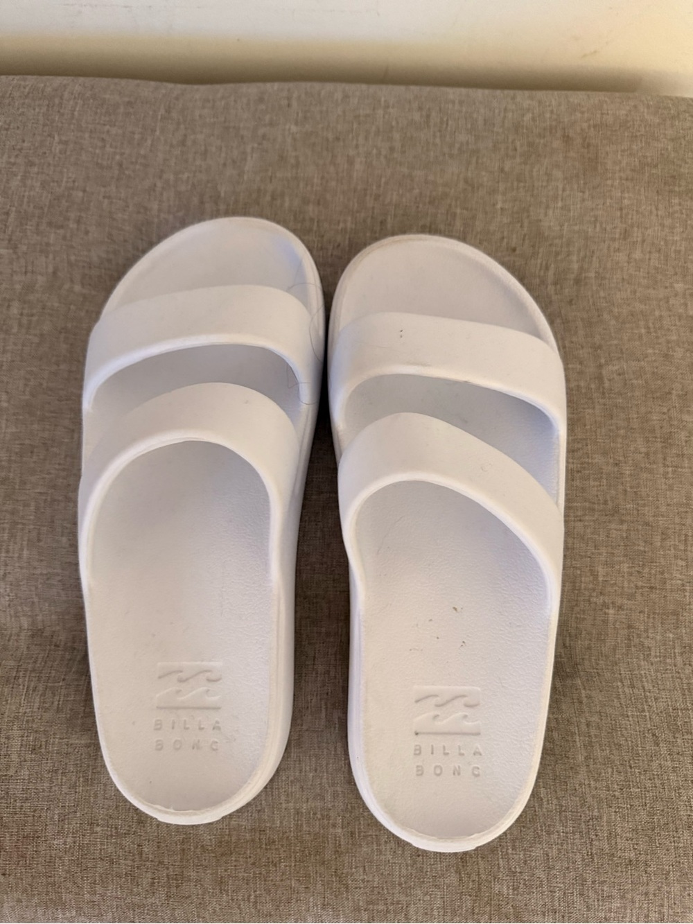 Billabong White Kids Slide Sandals